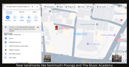 near landmarks like Semmozhi Poonga and The Music Academy private dining in Chennai